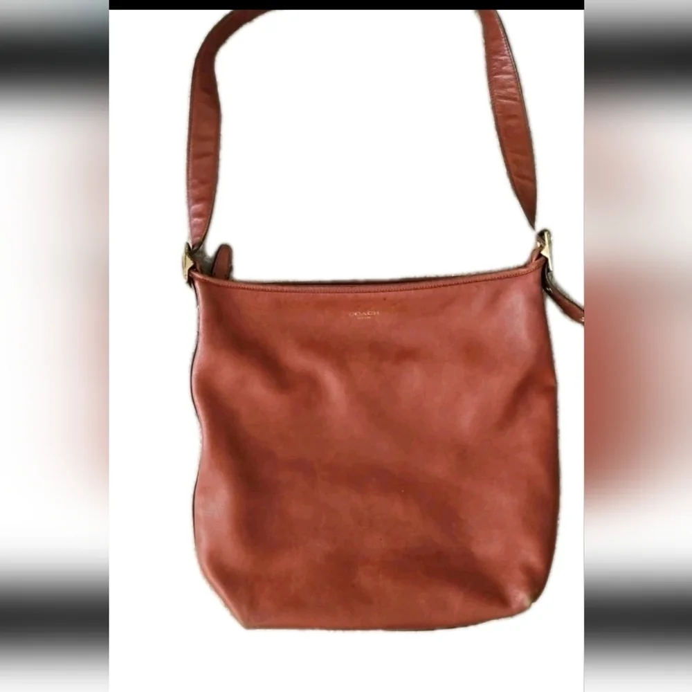 Coach Vintage Brown Leather Legacy Large Hobo Classic Designer Shoulder Purse